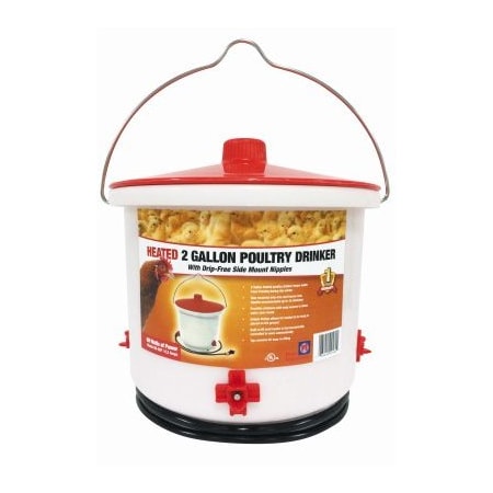 Farm Innovators 2GAL Heat Poult Drinker HB-60P